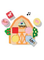 HEMA Rammelende puzzel 23x20x5cm boerderij hout - thumbnail