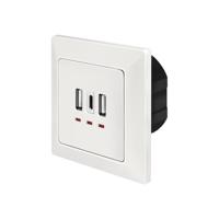 LogiLink PA0254 Inbouwdoos Met USB-laaduitgang Wit - thumbnail