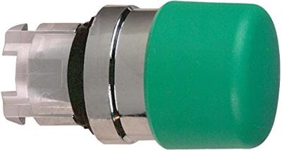 Schneider Electric ZB4BC34 ZB4BC34 Terugstelbaar (Ø) 22 mm Zonder markering Chroom, Groen 1 stuk(s)