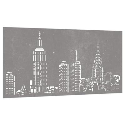 VidaXL Wanddecoratie tuin skyline-ontwerp 105x55 cm cortenstaal VidaXL Wanddecoratie tuin skyline-ontwerp 105x55 cm cortenstaal