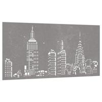 VidaXL Wanddecoratie tuin skyline-ontwerp 105x55 cm cortenstaal - thumbnail