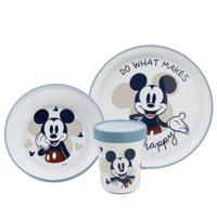 3-DELIGE MAALTIJDDOOS MICKEY BEKER / KOM / BORD - Set 3 stuks Niet-Sl - thumbnail