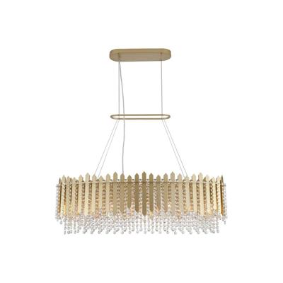 Searchlight HanglampSpear goud ovaal - 44711-8GO