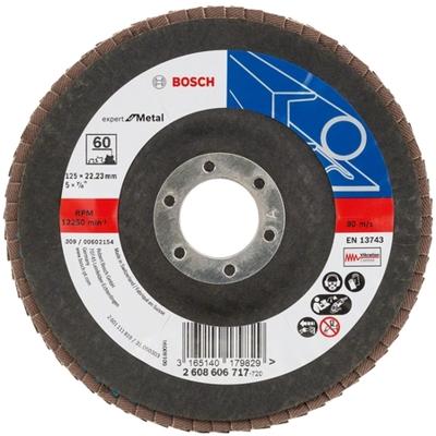 Bosch Accessories 2608606717 X551 Lamellenschijf Diameter 125 mm Boordiameter 22.33 mm Korrelgrootte (num) 60 Staal 1 stuk(s)