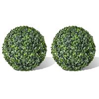 VidaXL Kunstplanten buxusbol 2 st 35 cm - thumbnail