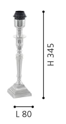 Eglo Klassieke tafellampBedworth vierkant nikkel - 49191