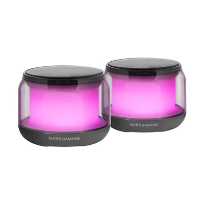 Dankzij de draagbare Bluetooth®-luidsprekers Mars Gaming MSAURA Zwart 15 W 4 W