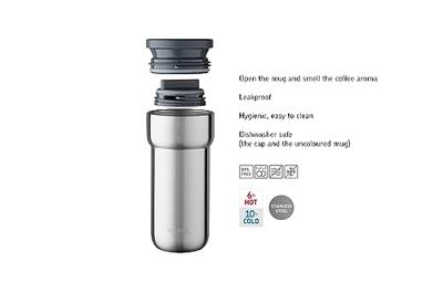Mepal isoleerbeker Ellipse 475 ml - nordic pink rvs