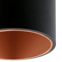 Eglo Led plafondlampPolasso Zwart/Koper - 94501 - thumbnail