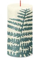 Bolsius Rustiek kaars 130/68 bladmotief - thumbnail