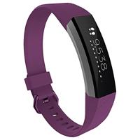 FitBit Alta HR siliconen bandje met gesp - Maat: Large - Donkerpaars - thumbnail