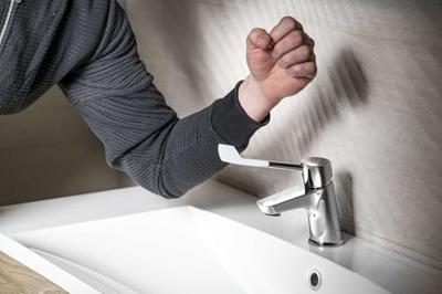 Wastafelmengkraan Sapho Lea 1-hendel Extra Lang Recht 15.4 cm Chroom