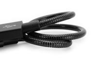 Verbatim 48866 Micro-USB - Synchronisatie- en oplaadkabel, robuuste en flexibele roestvrijstalen micro-USB-kabel, met knikbescherming, 30 cm, zwart - thumbnail