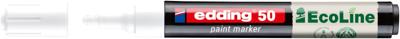 Paintmarker edding 50 eco waterbasis 2-3mm wit | 10 stuks