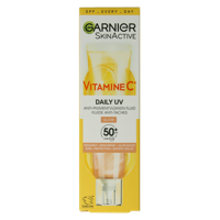 Garnier SkinActive vitamine C glowy UV fluid SPF50+ 40 Milliliter - thumbnail