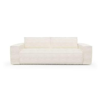 Express slaapbank dunlopillo XXL crème ribfluweel 140cm