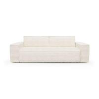 Express slaapbank dunlopillo XXL crème ribfluweel 140cm - thumbnail