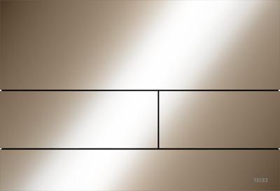 Bedieningsplaat Toilet TECE Square II Gepolijst Rood Goud