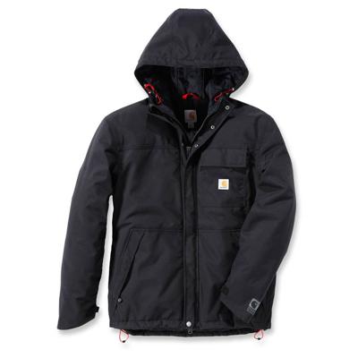 Carhartt Insulated Shoreline Jacket Zwart Regenjas Heren Carhartt Insulated Shoreline Jacket Zwart Regenjas Heren