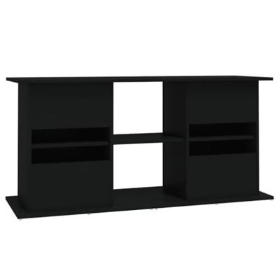 Aquariumstandaard 101x41x58 cm bewerkt hout zwart - thumbnail