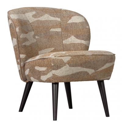 WOOOD Fauteuil 'Sara' Geweven, kleur Camouflage Groen
