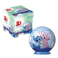 Ravensburger 3d puzzelbal stitch en angel, 54st. - thumbnail