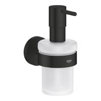 GROHE Start Zeepdispenser - met houder - mat glas - mat zwart 411952430 - thumbnail