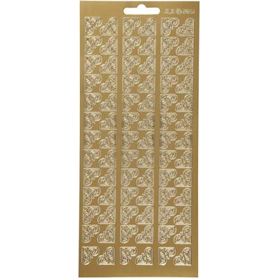 Creotime stickers goud hoeken patroon Creotime stickers goud hoeken patroon