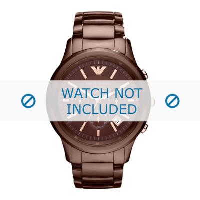 Armani horlogeband AR1454 Keramiek Bruin 22mm Armani horlogeband AR1454 Keramiek Bruin 22mm