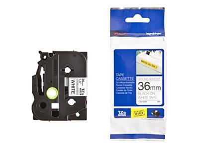 Brother TZe-S261 Labeltape extra sterk klevend Tapekleur: Wit Tekstkleur: Zwart 36 mm 8 m Brother TZe-S261 Labeltape extra sterk klevend Tapekleur: Wit Tekstkleur: Zwart 36 mm 8 m