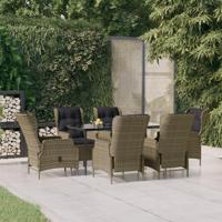 7-delige Tuinset poly rattan bruin - thumbnail