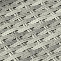 6-delige Loungeset met kussens poly rattan lichtgrijs - thumbnail