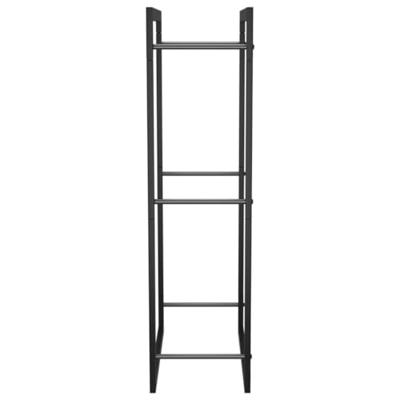VidaXL Haardhoutrek 50x28x94 cm staal matzwart