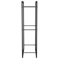 Haardhoutrek 50x28x94 cm staal matzwart - thumbnail