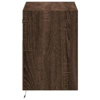 Tv-wandmeubel met LED-verlichting 80x31x45 cm bruin eikenkleur - thumbnail