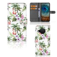 Nokia X10 | Nokia X20 | Telefoonhoesje | Met pasjeshouder | Flamingo Palms - thumbnail