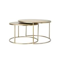 Light & Living Salontafel 'Talca' Set van 2 stuks, 65/75cm, kleur Lichtgoud - thumbnail