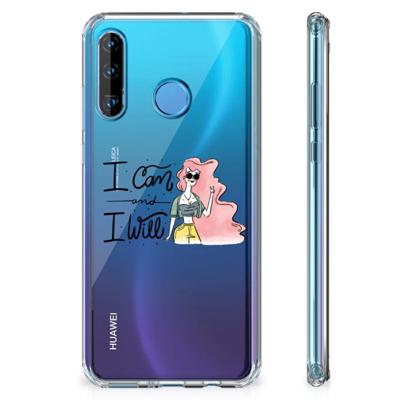 Huawei P30 Lite Stevig | Bumper Hoesje | i Can