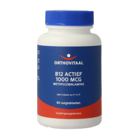 OrthoVitaal B12 Actief 1000mcg 60 Zuigtabletten - thumbnail