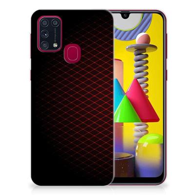 Samsung Galaxy M31 | TPU bumper | Geruit Rood