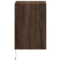 Tv-wandmeubels met LED 2 st 41x31x45 cm bruin eikenkleurig - thumbnail