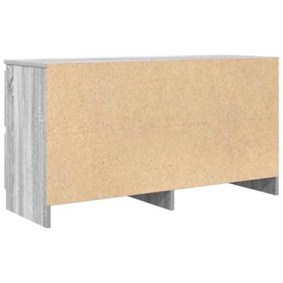 Tv-meubel 100x35x54 cm bewerkt hout grijs sonoma eikenkleurig Tv-meubel 100x35x54 cm bewerkt hout grijs sonoma eikenkleurig