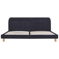Bedframe met LED stof donkergrijs 180x200 cm - thumbnail