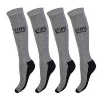 STAPP Horse Paardrijsokken Uni 4-pack Grijs-43/46 - thumbnail