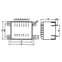 Weiss Elektrotechnik 85/388 Printtransformator 1 x 230 V 2 x 12 V/AC 16 VA 667 mA - thumbnail