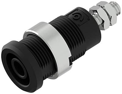 Electro PJP 3265-C-CD1-N Veiligheids-labconnector, female Zwart 1 stuk(s)