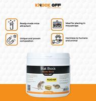 Knock Pest Lokmiddel Blok voor muis&rat Fluo-NP 8 x 15 g - thumbnail