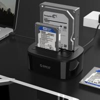 ORICO 6228US3 2 5 / 3 5-inch SATA HDD / SSD 2 Bay USB 3.0 Hard Drive Dock - thumbnail