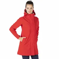 HKM Lange Regenjas rood maat:l - thumbnail