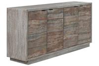 Dressoir Home ESPRIT Grijs Steen Mangohout 175 x 40 x 81 cm - thumbnail